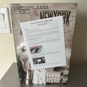 Book case combination lock box Ohuhu